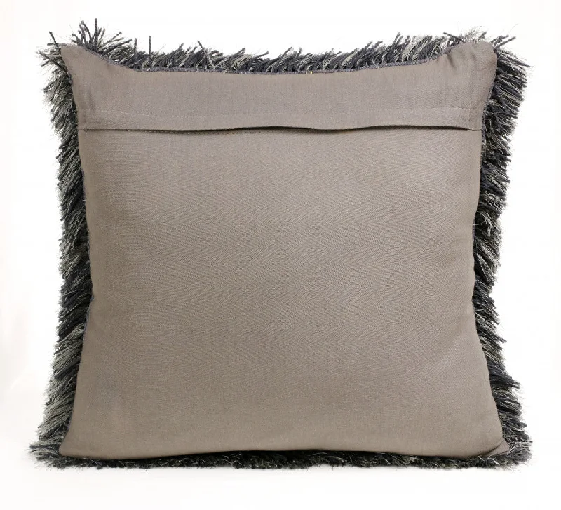 Pillow height and spinal health-20" X 20" Dark Gray Polyester Zippered Pillow