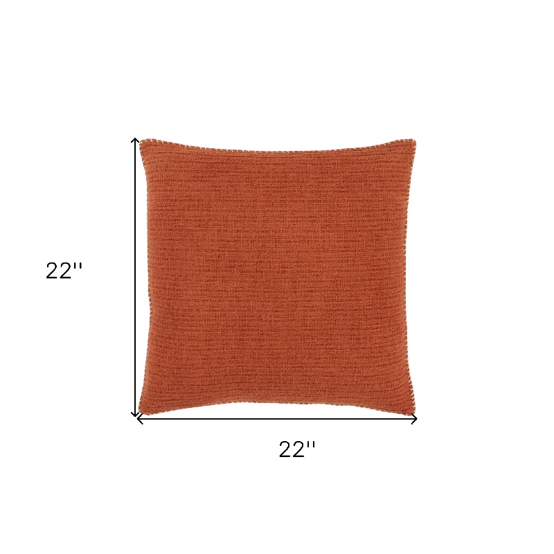 How to choose a breathable baby pillow-22" Orange Cotton Pillow