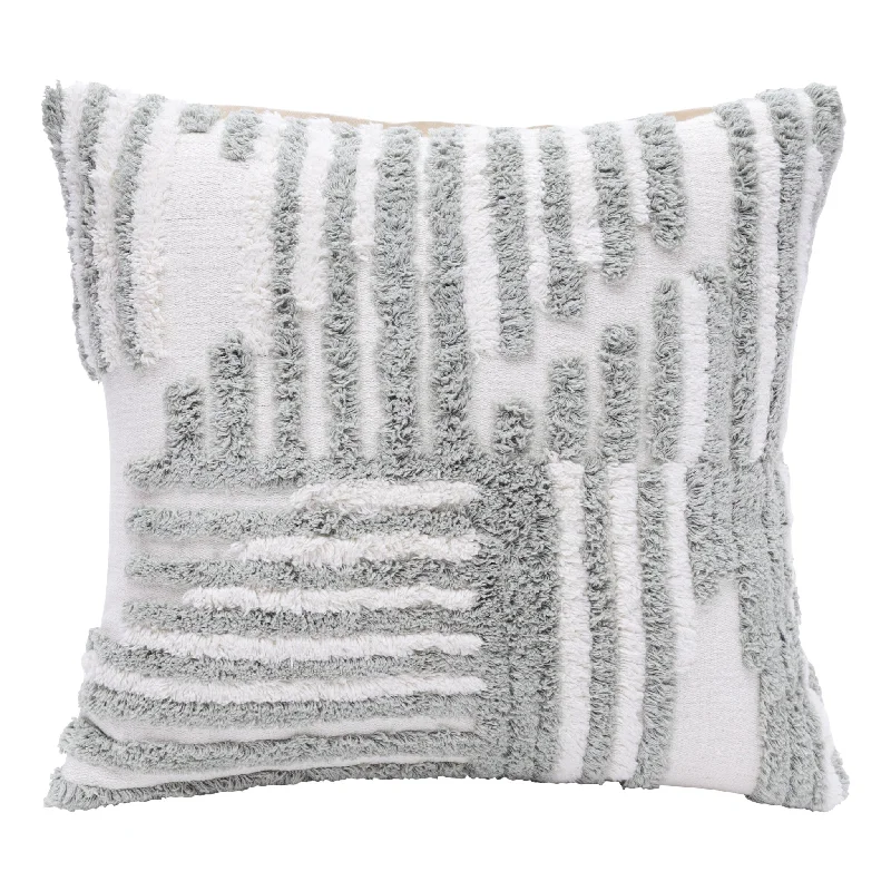 Are buckwheat pillows suitable for kids-22" Sage Green and White Geometric Cotton Throw Pillow