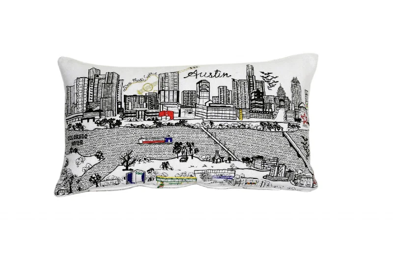 Are cervical pillows good long-term-25" White Atlanta Daylight Skyline Lumbar Decorative Pillow