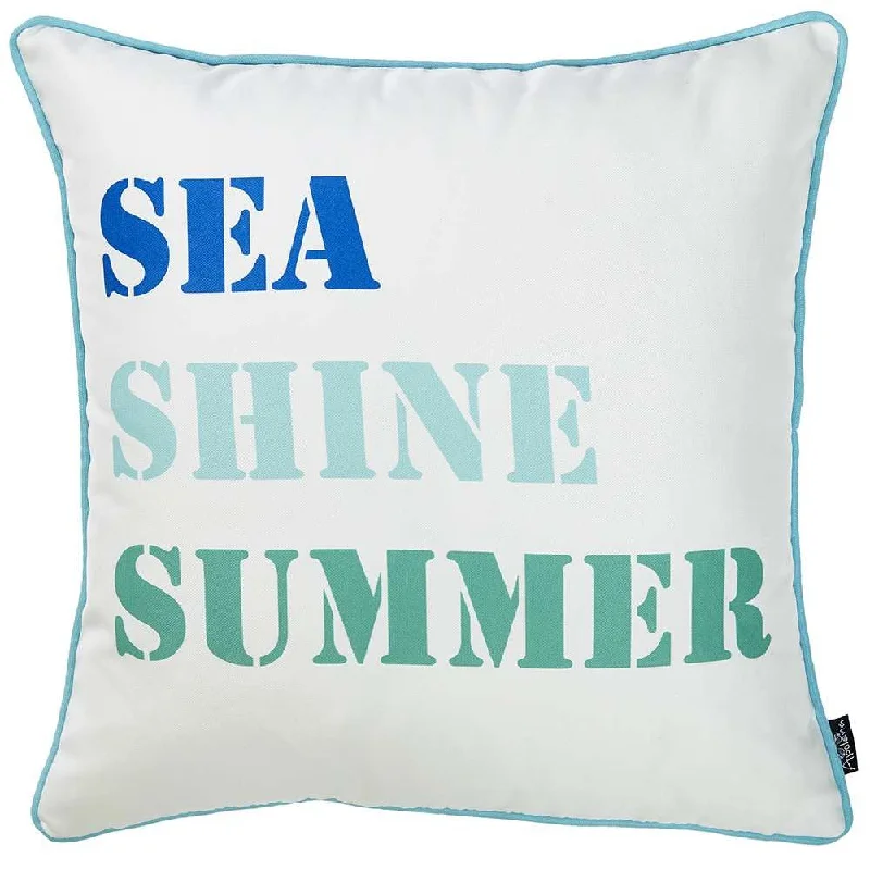 Pillow height and shoulder health-Blue and White Sea Shine Marine Throw Pillow