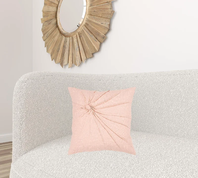 Are buckwheat pillows good for sensitive skin-Pink Twisted Knot Modern Down Throw Pillow