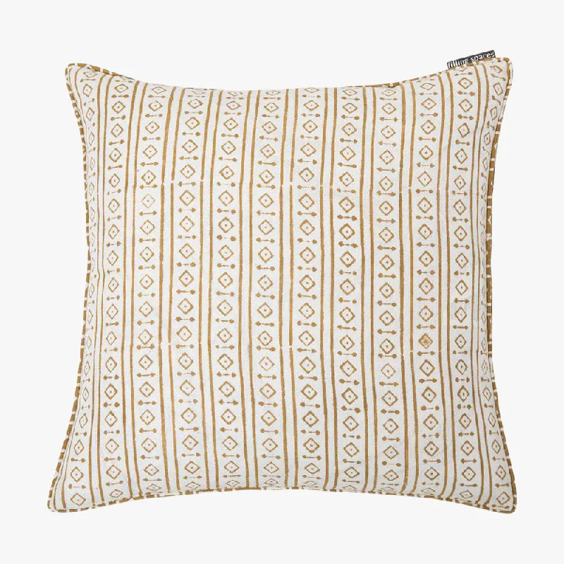 How pillows improve neck circulation-Raga Mustard Pillow Cover