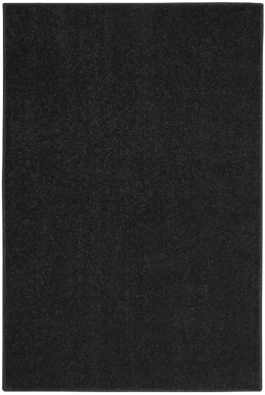 carpet for an urban and contemporary home-2' X 4' Non Skid Indoor / Outdoor Runner Rug - Black