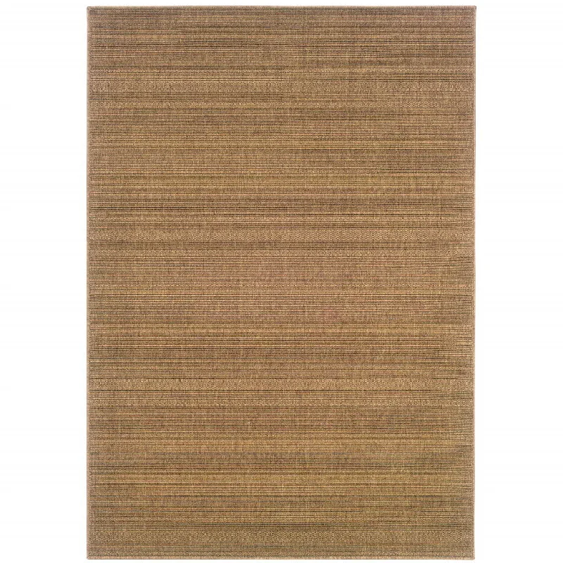 carpet for cozy family rooms-2' X 4' Stain Resistant Area Rug Indoor / Outdoor - Tan