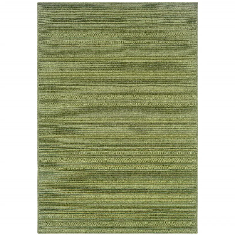 carpet with artistic design prints-2' X 4' Stain Resistant Outdoor / Indoor Area Rug - Green