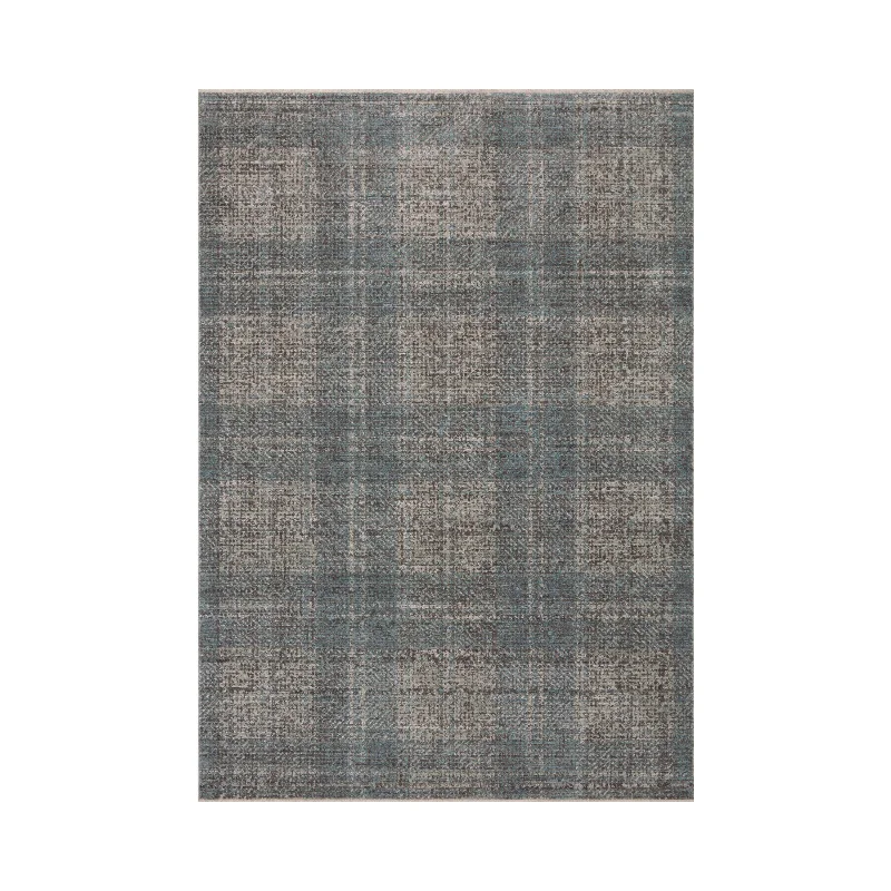 carpet with high-performance material-Angela Rose x Loloi Ember Denim / Charcoal Rug