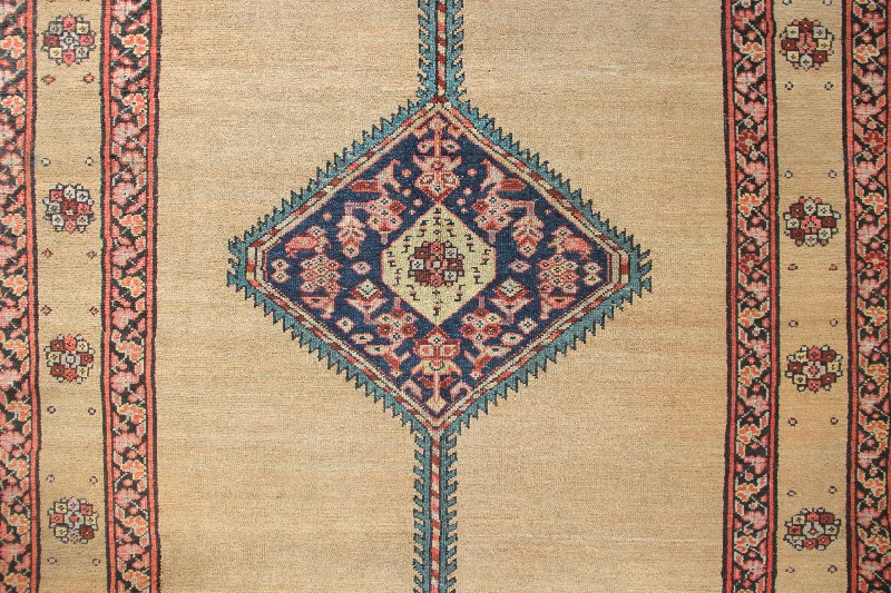 carpet with textured finishes for depth-Antique Hamadan Kelleh 162 x 320cm / 5'4" x 10'6"