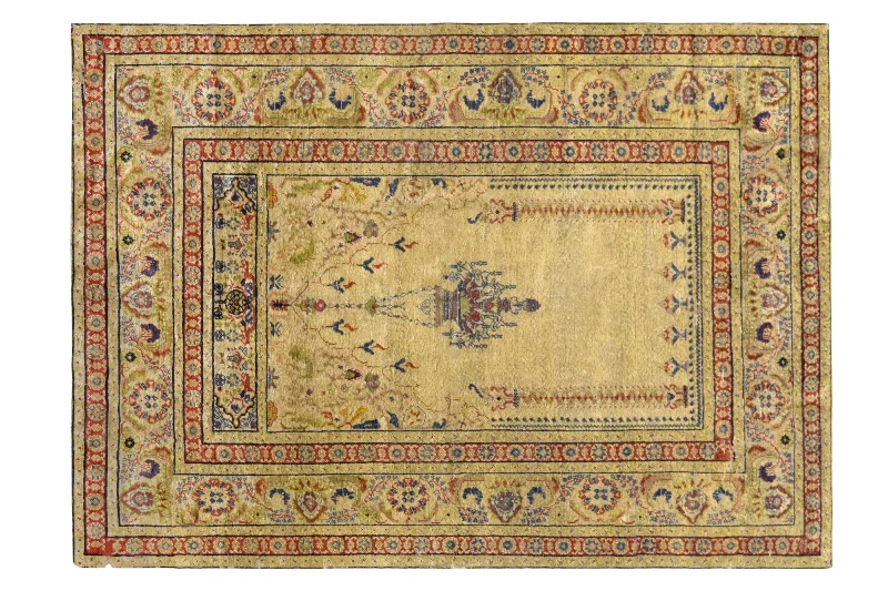 carpet for home gyms-Antique Turkish Kayseri Prayer rug