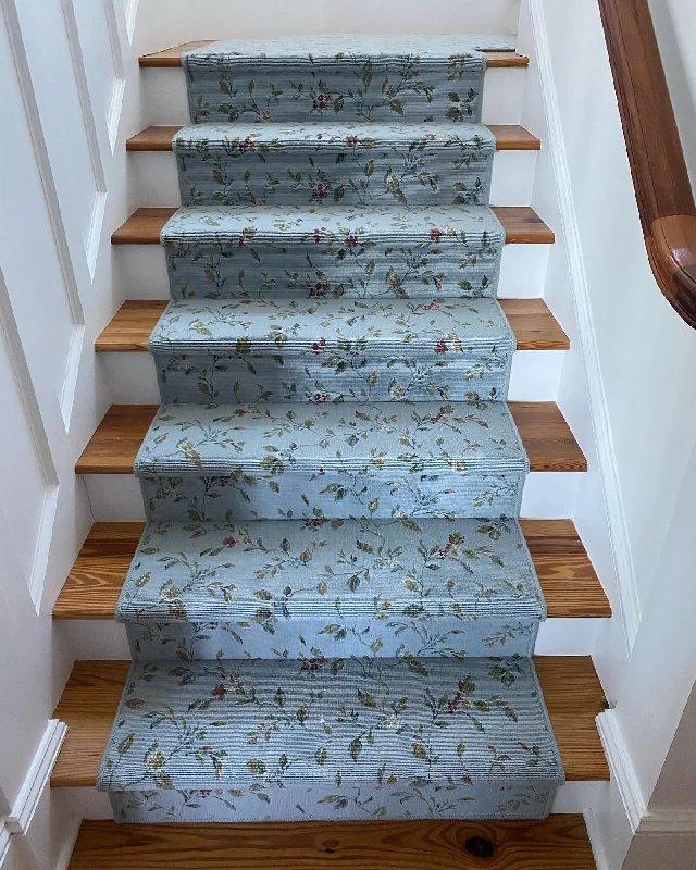 carpet for a casual yet refined living space-Ariana Stria Stair Runner / Broadloom