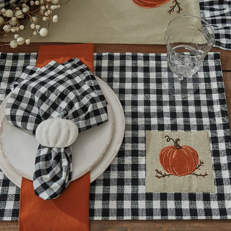 carpet for matching modern furniture-Autumn Checkerboard Placemat, Set of 4