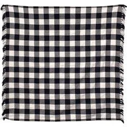 carpet for enhancing a contemporary theme-Black & White Buffalo Check Table Square, 52"