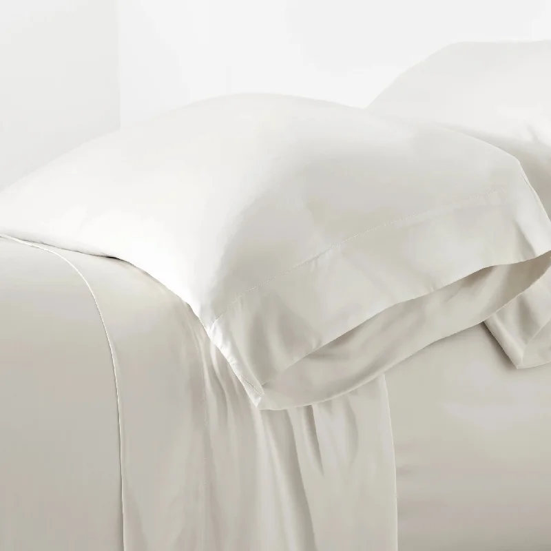 Pillow height and sleep quality adjustment-Blissful Bamboo Silver Pillowcases