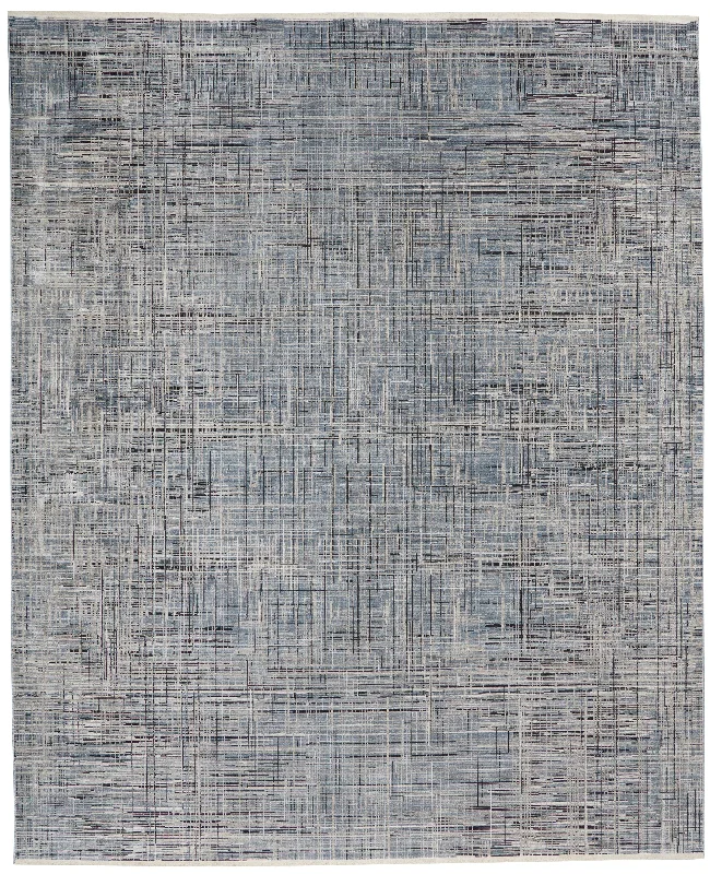 carpet for urban minimalist style-Calvin Klein Balian CK54 Blue Area Rug