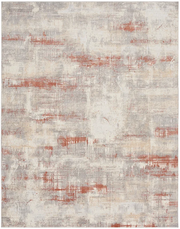 carpet with warm and rich textures-Calvin Klein Ck950 Rush CK951 Ivory/Multi Area Rug