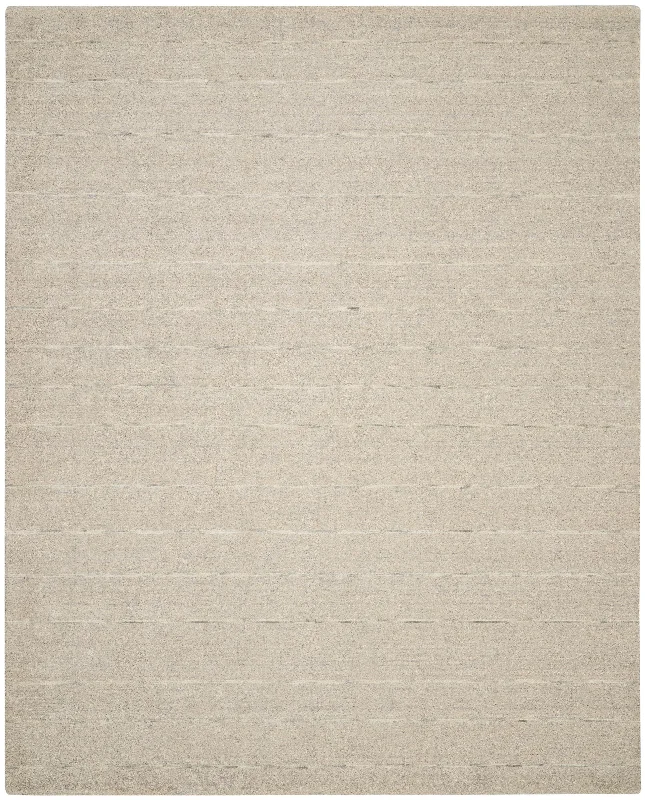 carpet with abstract design-Calvin Klein Halo HAL01 Grey Area Rug