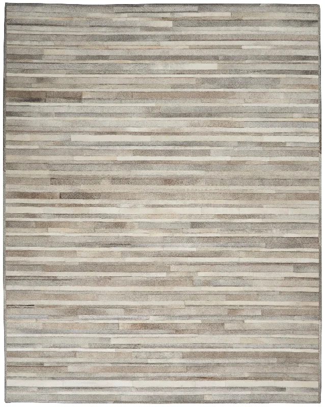 carpet for artistic and creative homes-Calvin Klein Home Prairie PRA1 Silver Area Rug