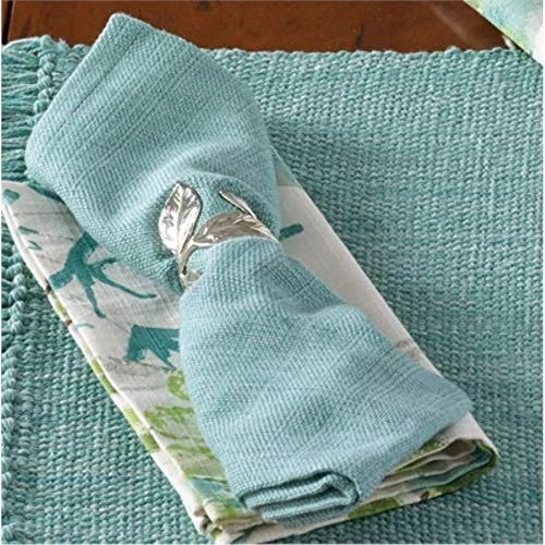 carpet with stylish geometric accents-Casual Classics Napkin - Water Blue