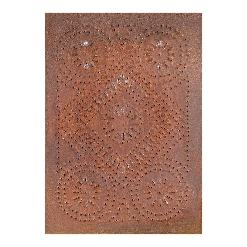 carpet for vibrant and colorful decor-* Diamond Punched Tin Panel in Rustic Tin