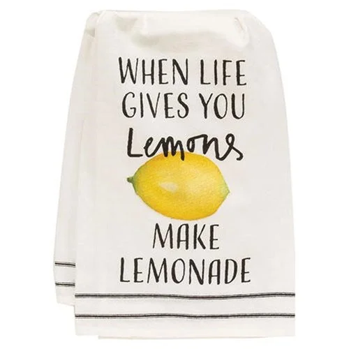 carpet for floor coverage in large rooms-When Life Gives You Lemons Make Lemonade Dish Towel