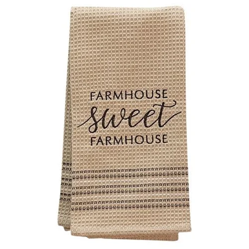 carpet for minimal upkeep-Sweet Farmhouse Dish Towel