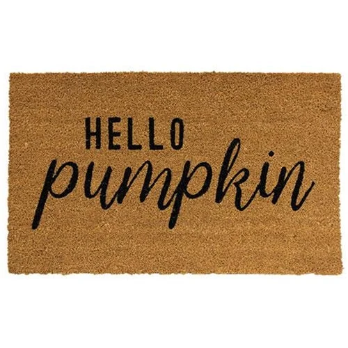 carpet with subtle and sophisticated hues-Hello Pumpkin Door Mat