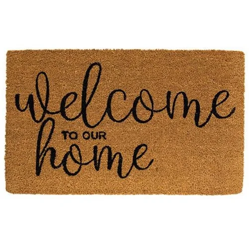 carpet for creating harmony in decor-Welcome to Our Home Door Mat