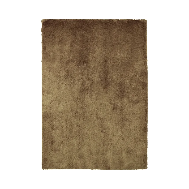 carpet with unique and textured layering-Soothe Vegan Wool Washable Rug