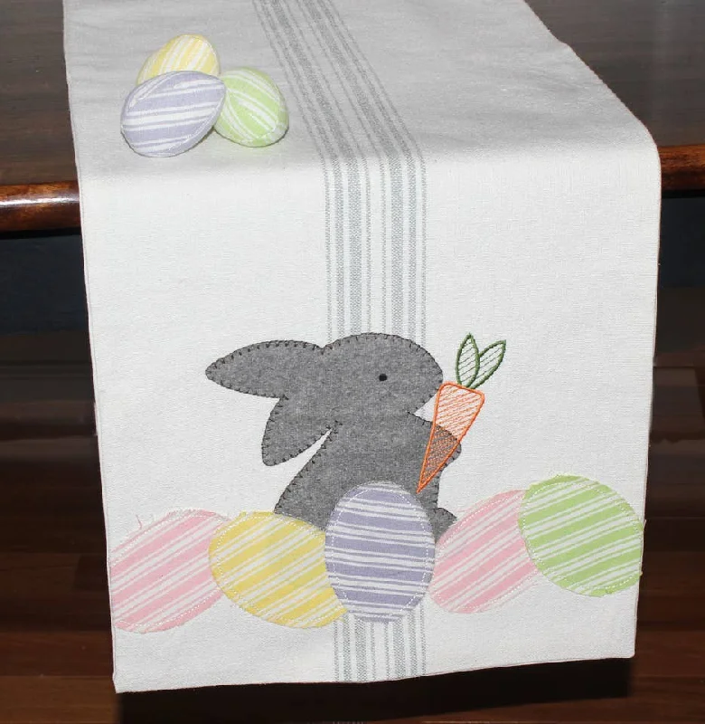 carpet with visually engaging designs-Easter Bunny Table Runner