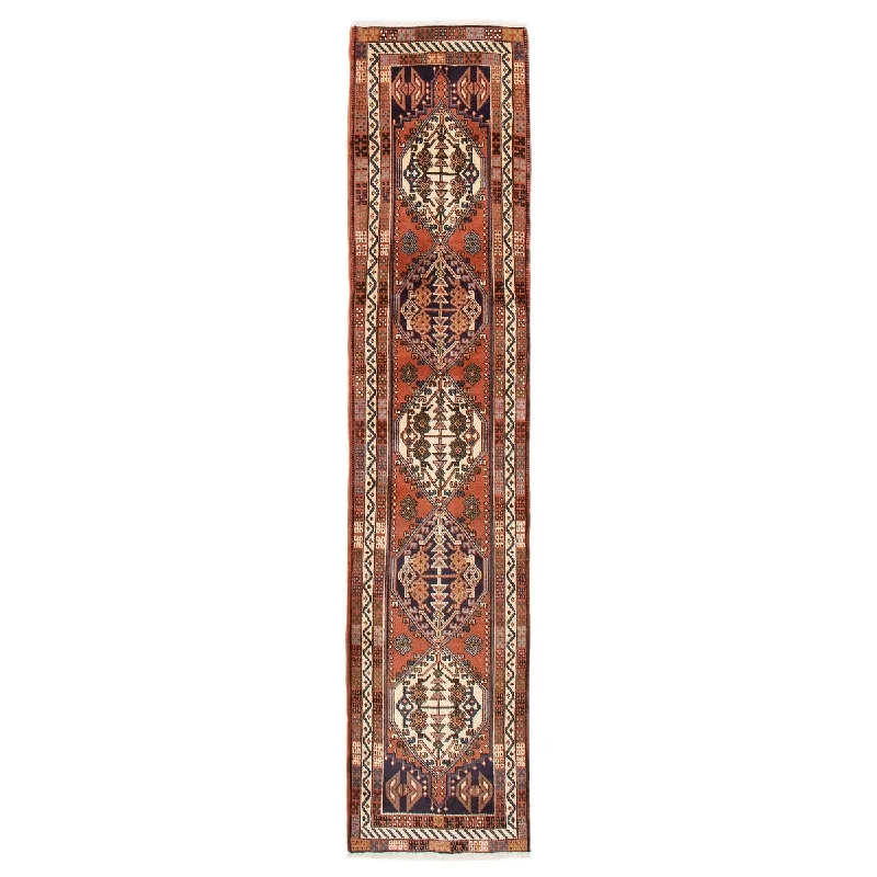 carpet for upscale contemporary homes-ECARPETGALLERY Hand-knotted Konya Anatolian Dark Copper Wool Rug - 2'1 x 9'2