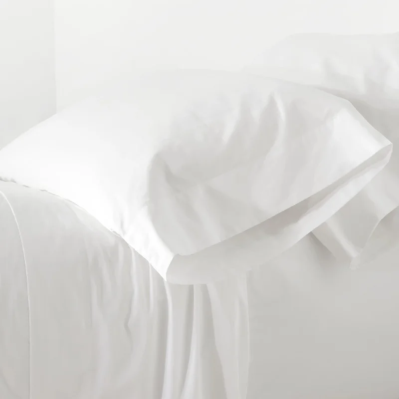 Are cervical pillows good for pregnancy-Essential Percale White Pillowcases