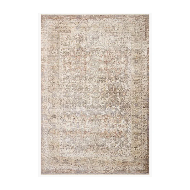 carpet with hypoallergenic features-FLOOR MODEL - Loloi Sonnet Grey / Sage Rug - 11'6" x 15'