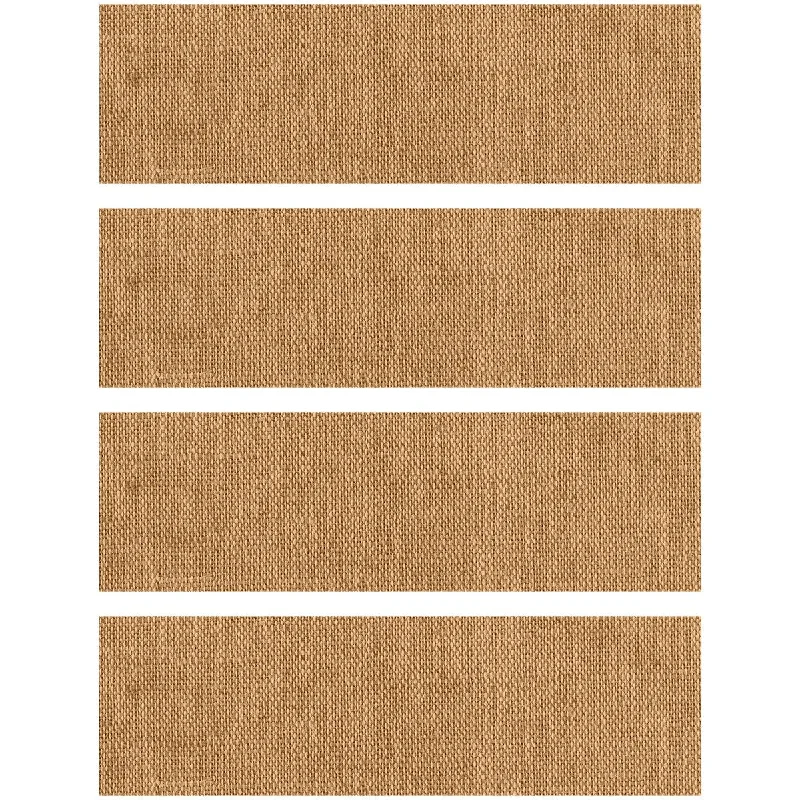 carpet for contemporary outdoor spaces-FlorArt Barbury Weave Khaki 8.5"x30" Indoor Stair Treads Set/4 - 8.5 in x 30 in