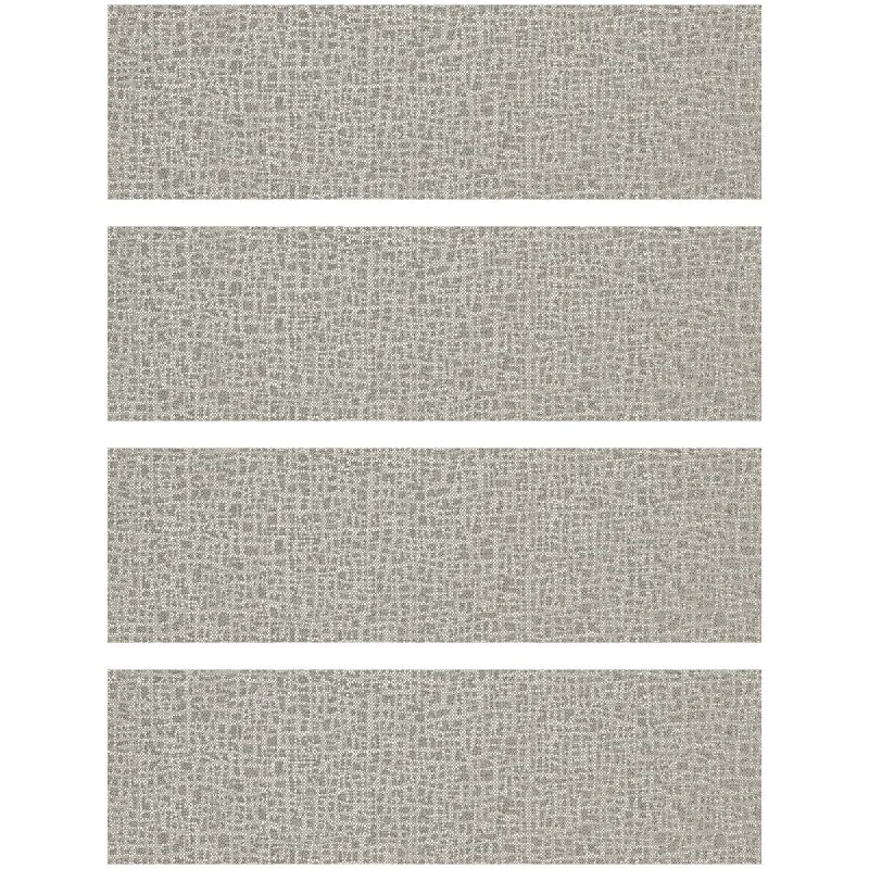 carpet for stylish children’s room-FlorArt Hedgerow Bustle Grey 8.5"x30" Indoor Stair Treads Set/4 - 8.5 in x 30 in