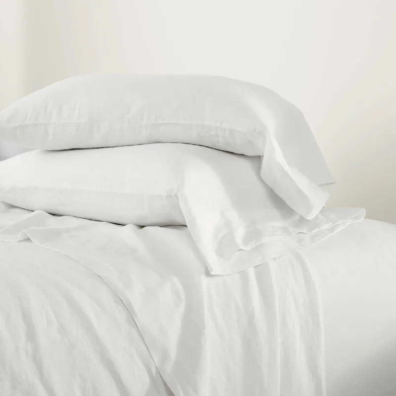 How pillows improve sleep quality-Luna Linen White Pillowcases