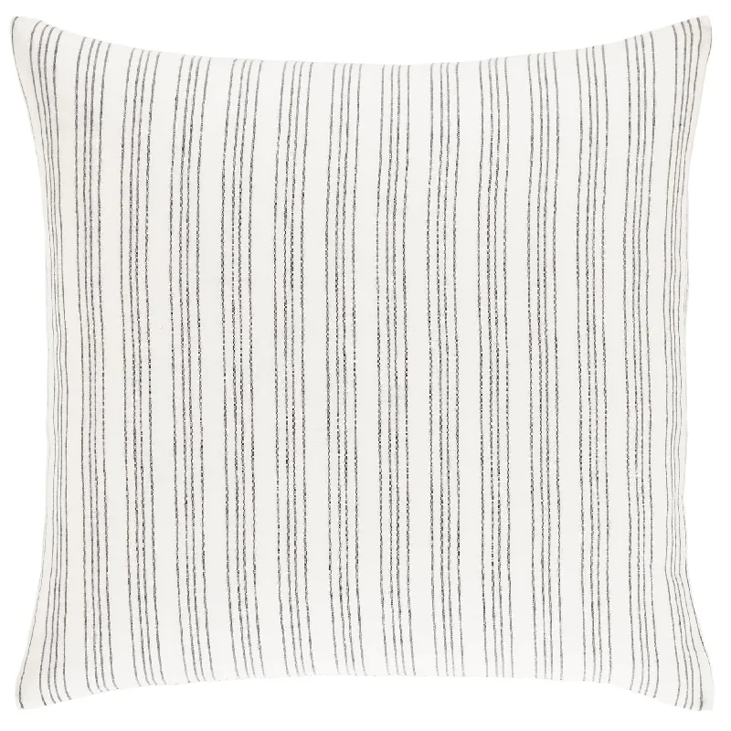 carpet for bringing a room together-Lush Linen Stripe Charcoal Sham