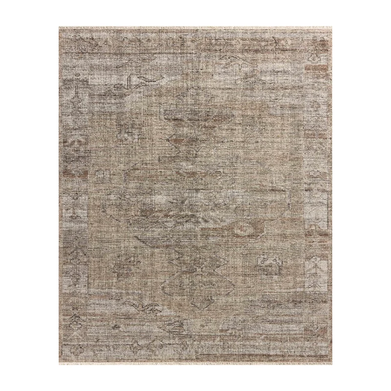 carpet for mixing modern and traditional decor-Magnolia Home by Joanna Gaines x Loloi Abigail Mocha / Smoke