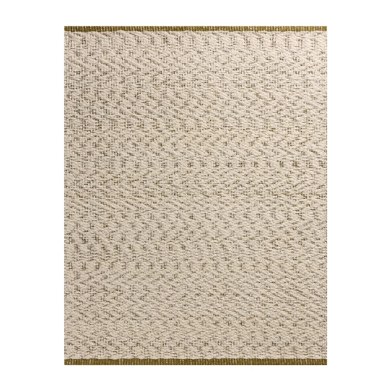 carpet with patterned borders-Magnolia Home by Joanna Gaines x Loloi Betty Ivory / Green