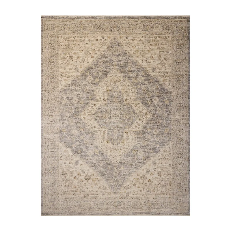 carpet for elegant guest room-Magnolia Home by Joanna Gaines x Loloi Junie Denim / Natural