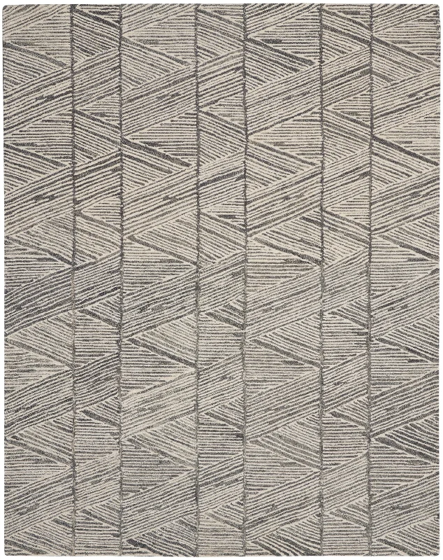 carpet with anti-slip technology-Nourison Colorado CLR01 Grey/White Area Rug