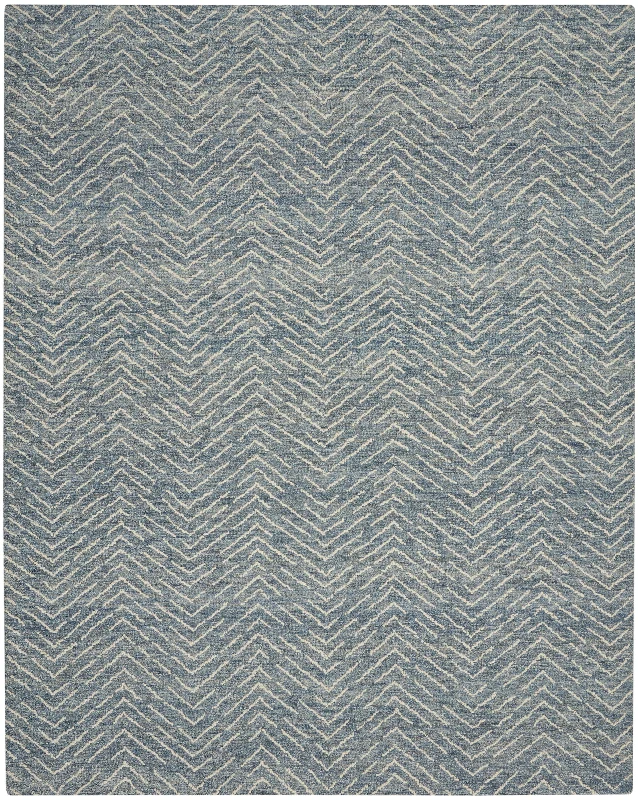 carpet with subtle yet intricate patterns-Nourison Colorado CLR02 Indigo/Ivory Area Rug