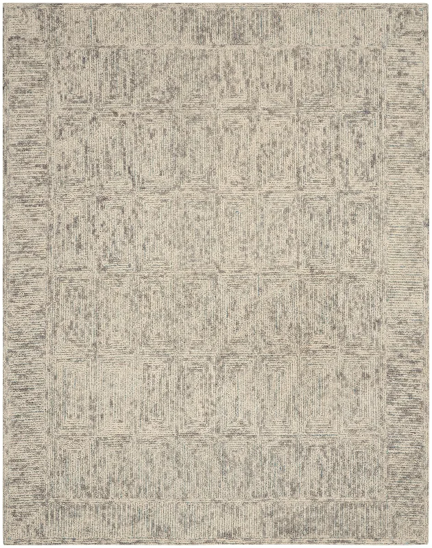 carpet with trendy modern aesthetics-Nourison Colorado CLR04 Ivory/Grey/Teal Area Rug