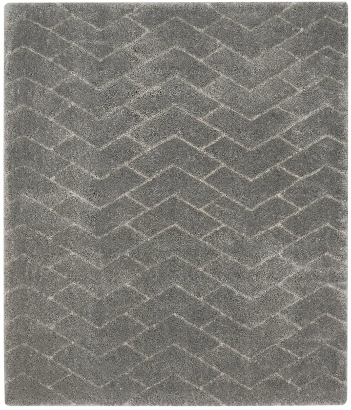 carpet for adding warmth to rooms-Nourison Dreamy Shag DRS03 Grey Area Rug