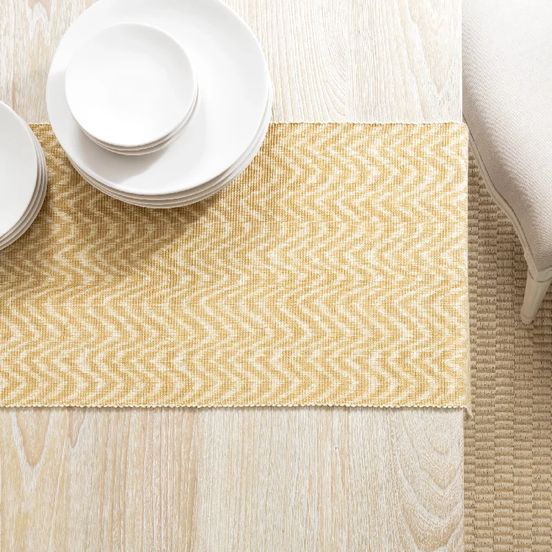 carpet for dorm room-Palm Gold Table Runner