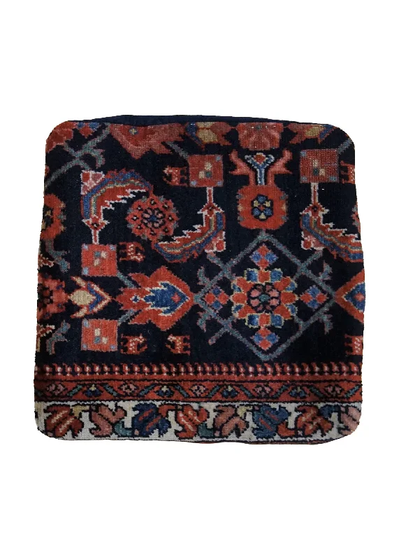 How to pick an antibacterial memory pillow-Persian Rug Mahal Handmade Pillow Tribal 1'6"x1'7" (2x2) Blue Red Floral Herati Design #A33769