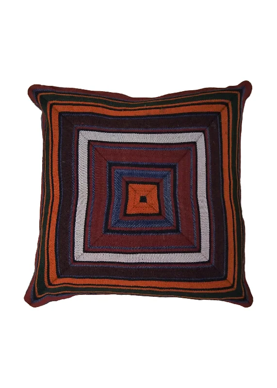 Are buckwheat pillows good during pregnancy-Persian Rug Shiraz Handmade Pillow Antique Tribal 1'7"x1'7" (2x2) Multi-color Red Orange Geometric Stripes Design #A33776