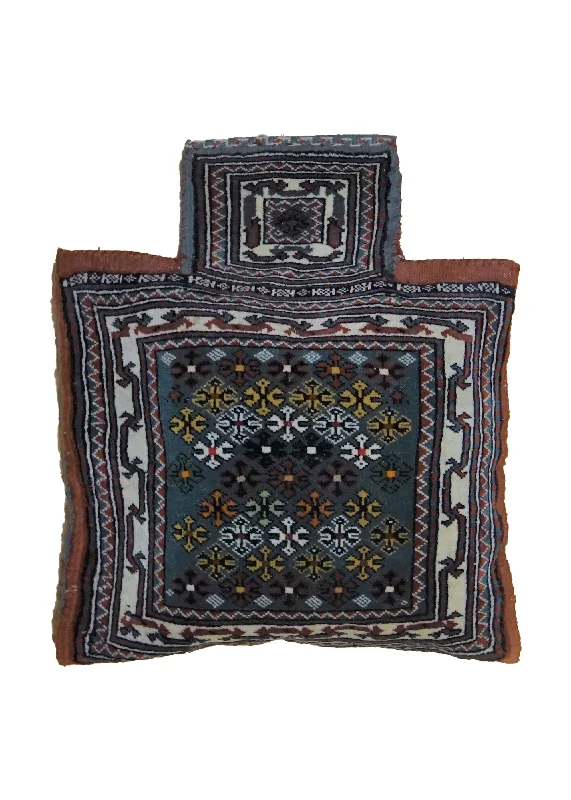 Are buckwheat pillows good long-term-Persian Rug Yalameh Handmade Pillow Tribal 1'6"x2'0" (2x2) Blue Geometric Design #A33506