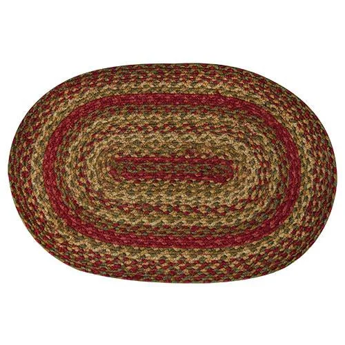 carpet for adding a pop of color-Cinnamon Braided Placemat - set of 4