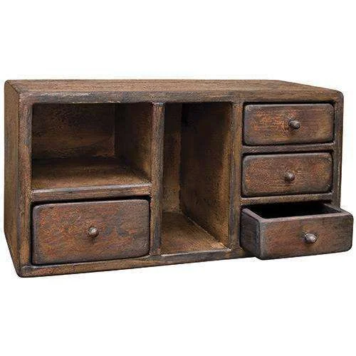 carpet for achieving elegant vibe-Rustic Cubby Storage Cabinet, 4 Drawers