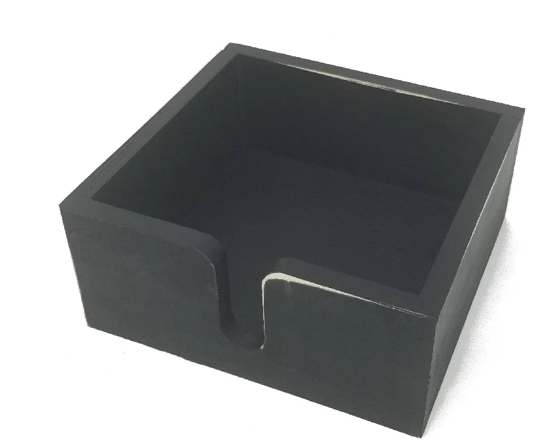 carpet with durable synthetic fibers-Vintage Square Wood Napkin Holder - Available in 3 Colors